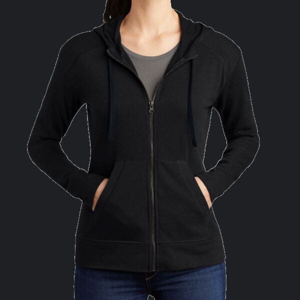 Women's PosiCharge ® Tri Blend Wicking Fleece Full Zip Hooded Jacket Thumbnail