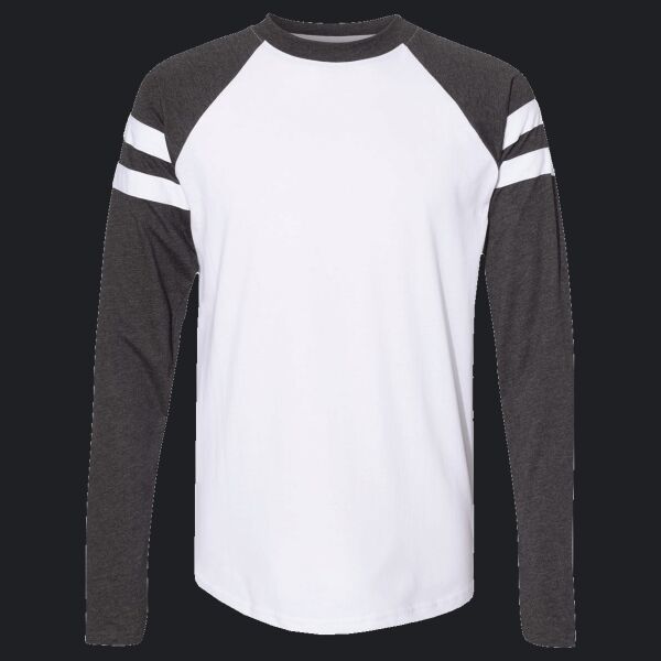 Unisex Fine Jersey Mash Up Long Sleeve Tee Thumbnail