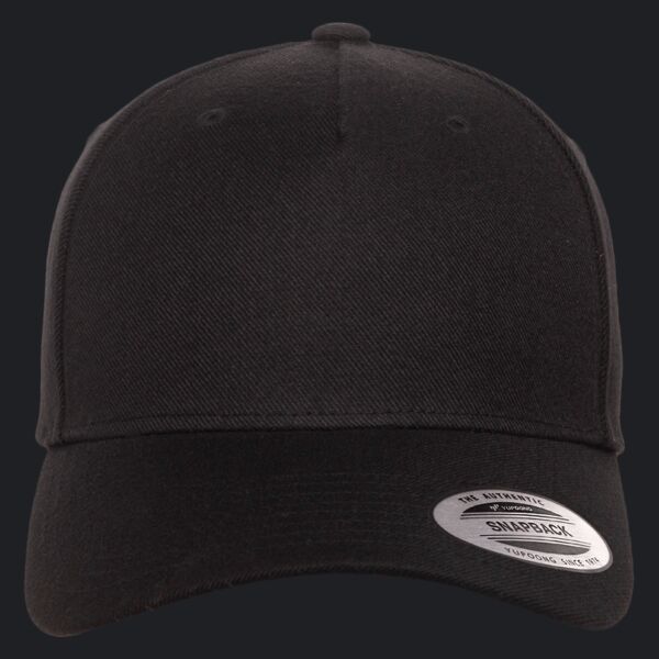 Premium Five-Panel Curved Bill Snapback Cap Thumbnail