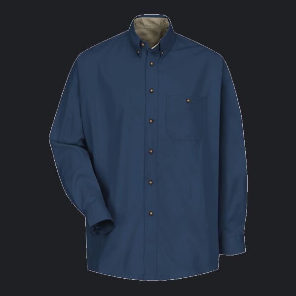 Men's Cotton Contrast Dress Shirt Thumbnail