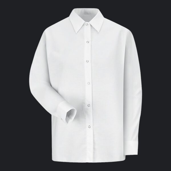 Women's Long Sleeve Specialized Pocketless Poplin Work Shirt Thumbnail