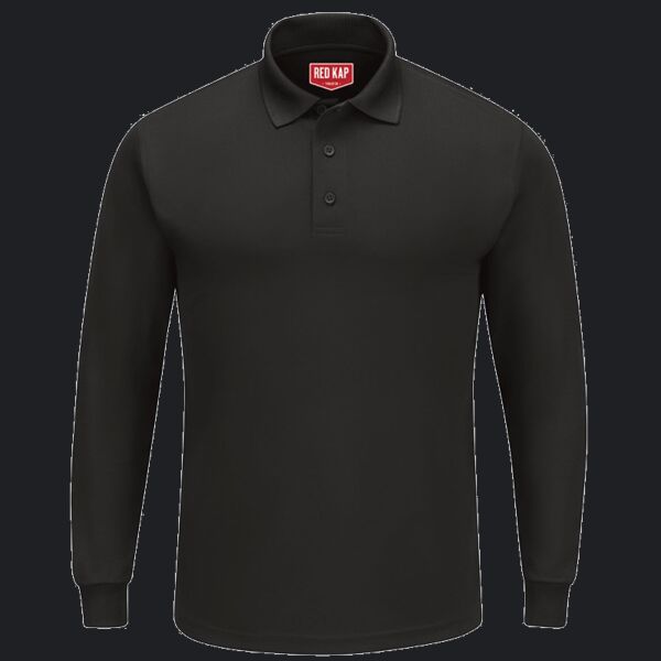 Men's Long Sleeve Performance Knit Polo Thumbnail