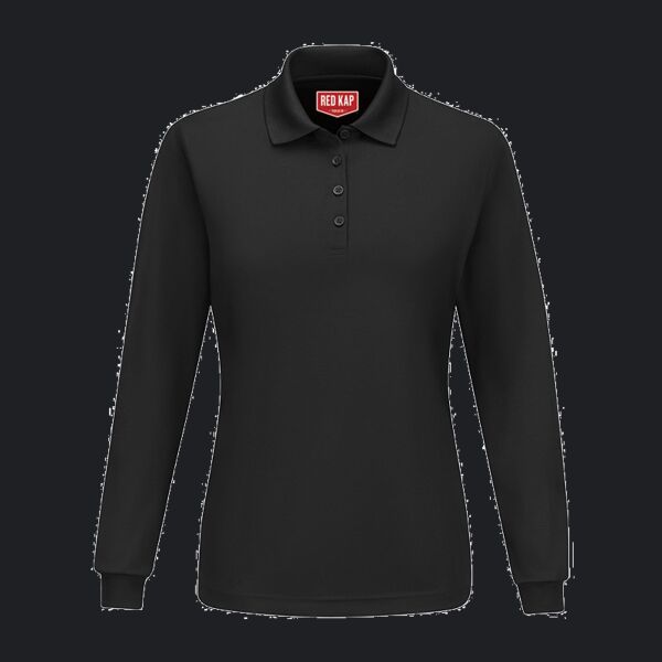 Women's Long Sleeve Performance Knit Polo Thumbnail