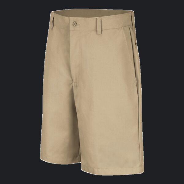 Men's Cotton Casual Plain Front Shorts Thumbnail