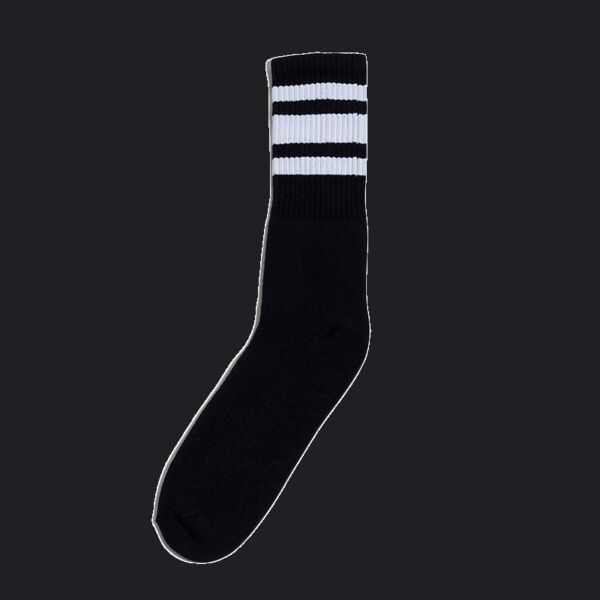 USA-Made Striped Crew Socks Thumbnail