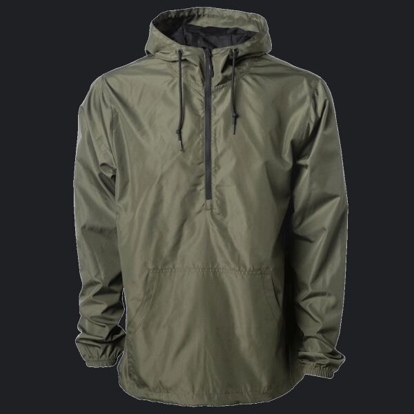 Unisex Lightweight Quarter-Zip Windbreaker Pullover Jacket Thumbnail