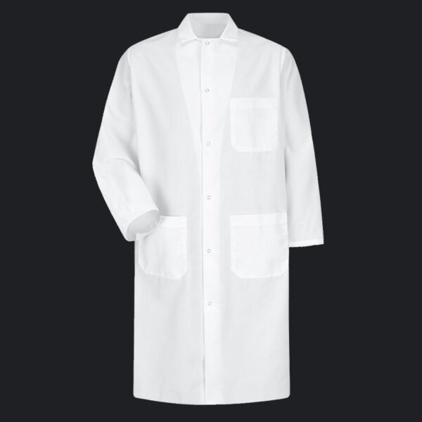 Men's Snap-Front Spun Polyester Butcher Coat Thumbnail