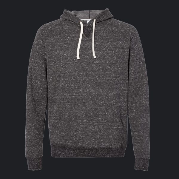 Unisex Snow Heather French Terry Raglan Hooded Sweatshirt Thumbnail