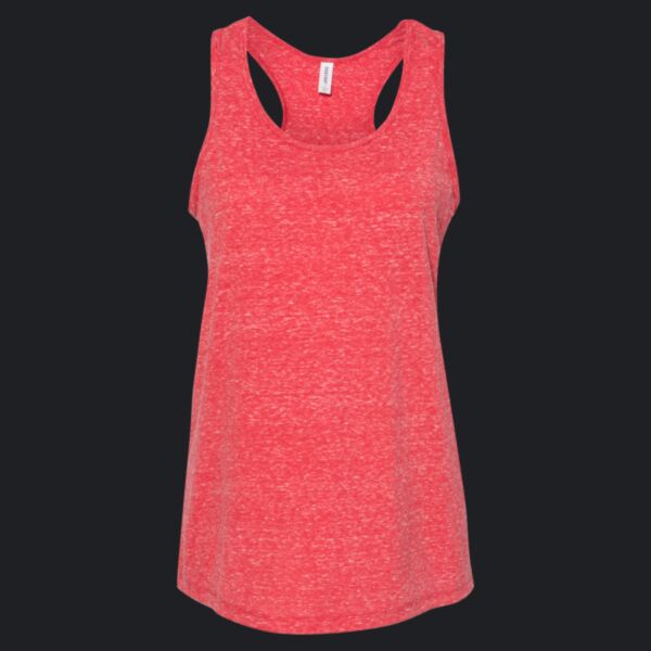 Women's Snow Heather Jersey Racerback Tank Top Thumbnail