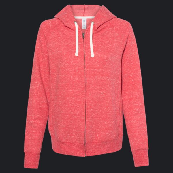 Women's Snow Heather French Terry Full-Zip Hooded Sweatshirt Thumbnail