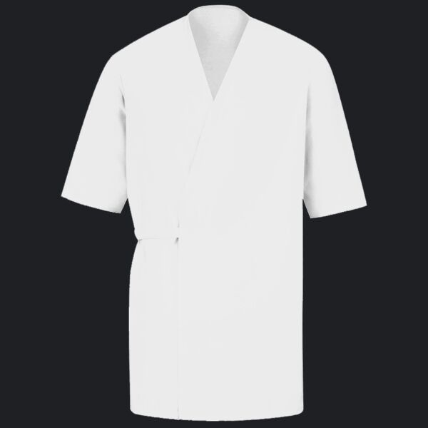 Men's Collarless Poplin Butcher Wrap Thumbnail