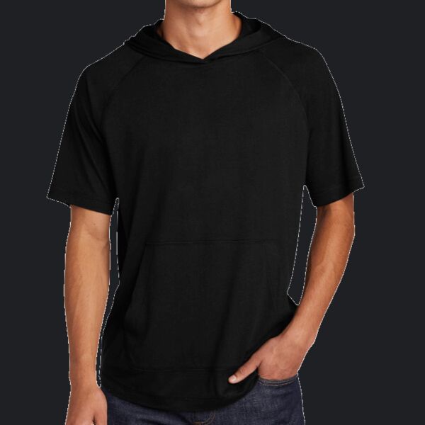 PosiCharge ® Tri Blend Wicking Short Sleeve Hoodie Thumbnail
