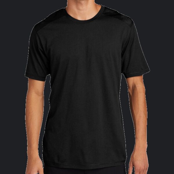 PosiCharge ® Tri Blend Wicking Draft Tee Thumbnail