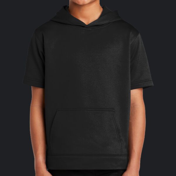Youth Sport Wick ® Fleece Short Sleeve Hooded Pullover Thumbnail