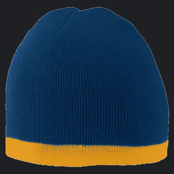 Two-Tone Knit Beanie Thumbnail