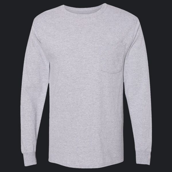 Adult Workwear Long-Sleeve Pocket T-Shirt Thumbnail