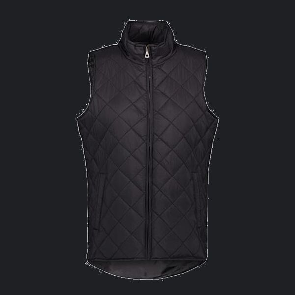 Women's Vintage Diamond Quilted Vest Thumbnail