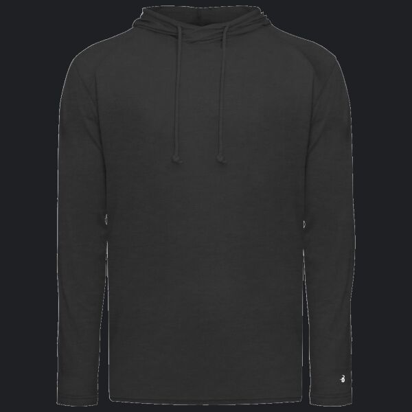 Men's Tri-Blend Surplice Hooded Long Sleeve T-Shirt Thumbnail