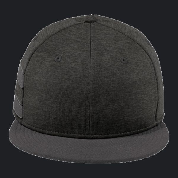 Shadow Heather Striped Flat Bill Snapback Cap Thumbnail