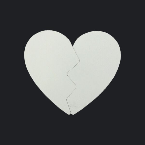 Two Piece Heart Shaped Photo Magnet Set Thumbnail