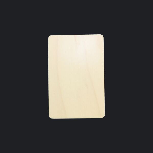 Rectangle Natural Wood Photo Magnet Thumbnail