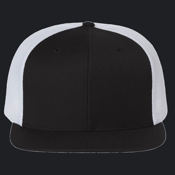 Wool Blend Flat Bill Trucker Cap Thumbnail