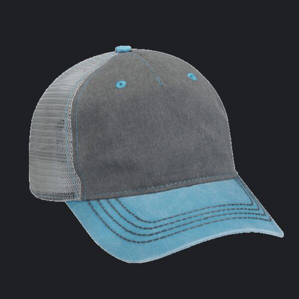 Pigment-Dyed Twill & Mesh Trucker Cap Thumbnail