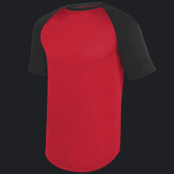 Youth Wicking Short Sleeve Baseball Jersey Thumbnail