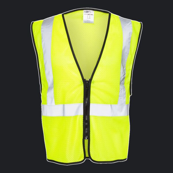 Unisex Zippered Mesh Economy Class 2 Vest Thumbnail