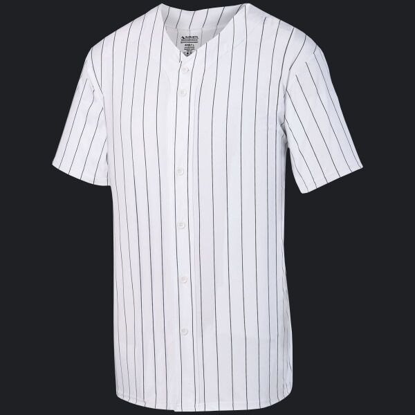 Unisex Pinstripe Full Button Baseball Jersey Thumbnail