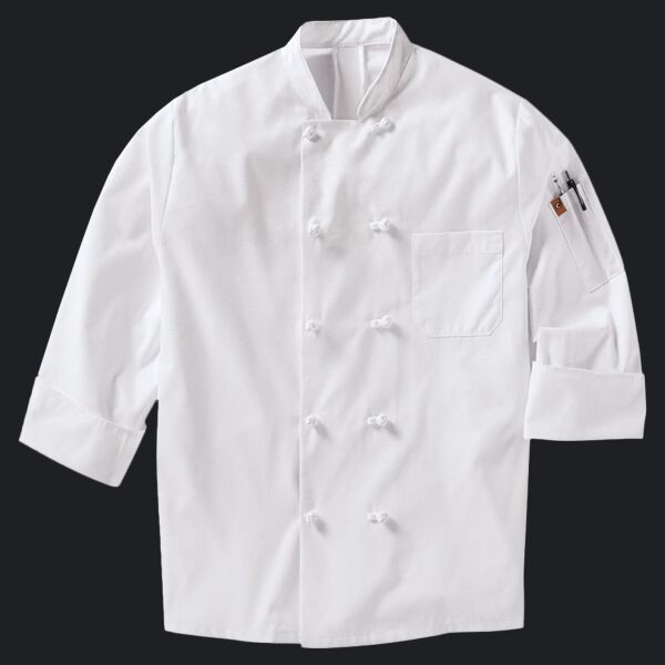 Mimix™ Ten Knot Button Chef Coat with OilBlok Thumbnail