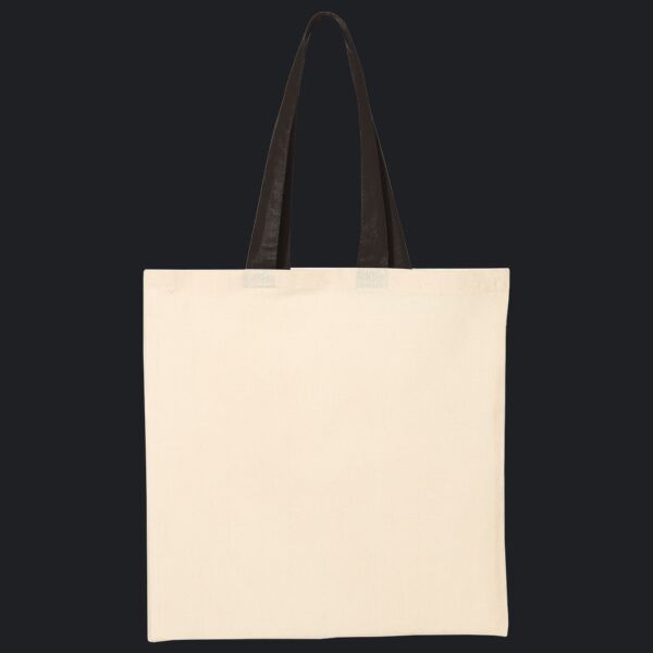 Economical Tote with Contrast-Color Handles Thumbnail