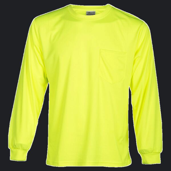 Unisex Microfiber Polyester Long Sleeve T-Shirt Thumbnail