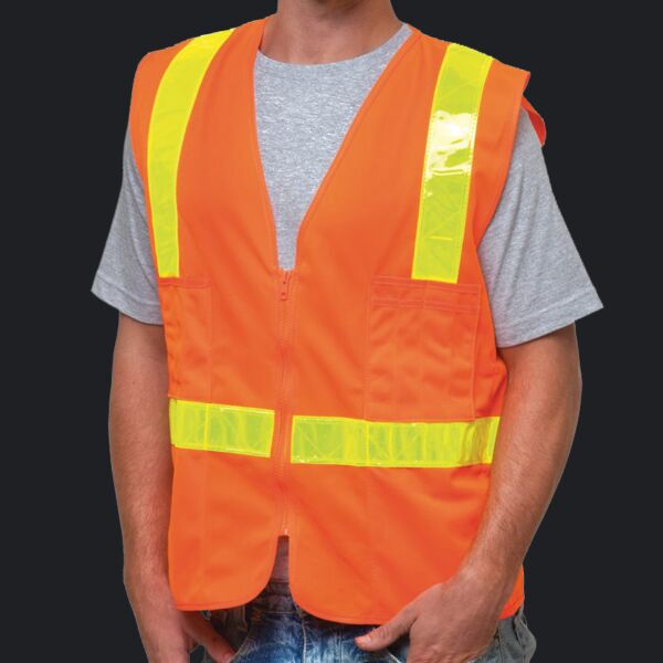 Unisex USA-Made ANSI Solid Surveyor's Vest Class 2 Thumbnail