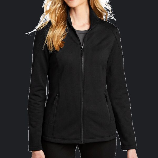 Women's Grid Fleece Jacket Thumbnail