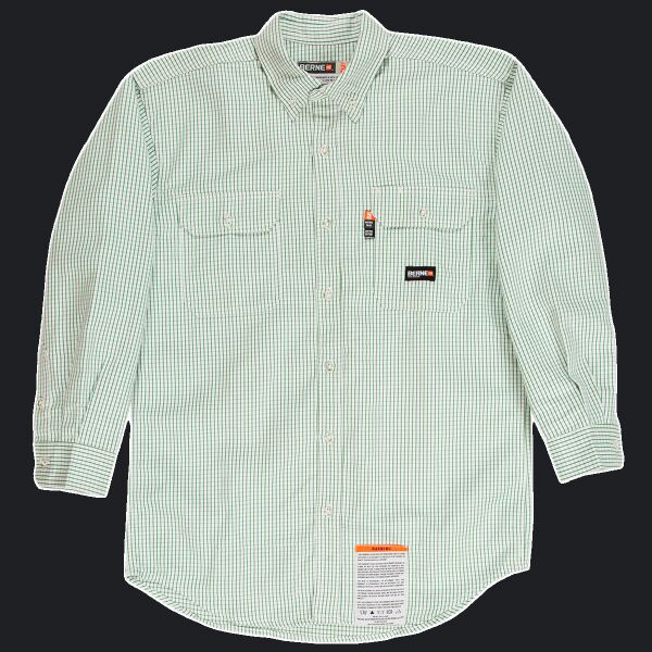 Men's Tall Flame-Resistant Down Plaid Work Shirt Thumbnail