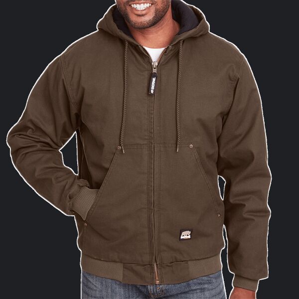 Men's Tall Highland Washed Cotton Duck Hooded Jacket Thumbnail