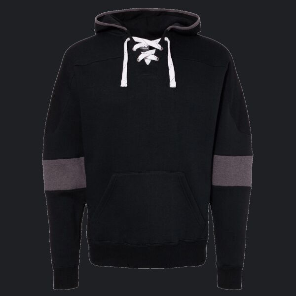 Men's Sport Lace Colorblocked Fleece Hooded Sweatshirt Thumbnail