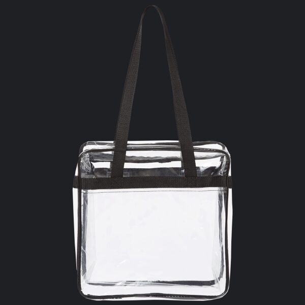 Clear Tote with Zippered Top Thumbnail