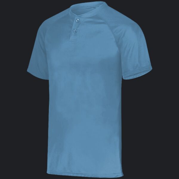Youth Attain Wicking Two-Button Baseball Jersey Thumbnail