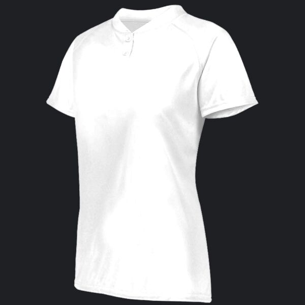 Ladies Attain Wicking Two-Button Softball Jersey Thumbnail