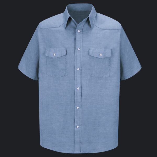Men's Tall Deluxe Western Style Short Sleeve Shirt Thumbnail
