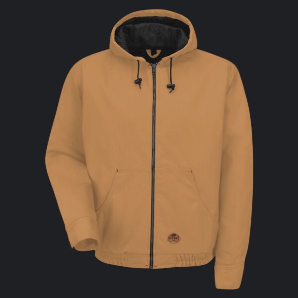 Men's Blended Duck Zip-Front Hooded Jacket Thumbnail