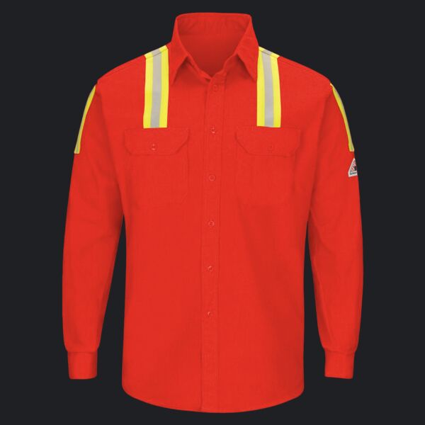 Men's Tall Enhanced Visibility Long Sleeve Uniform Shirt Thumbnail