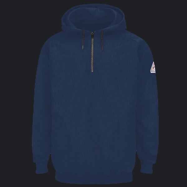 Men's Tall Flame Resistant Quarter-Zip Hooded Sweatshirt Thumbnail