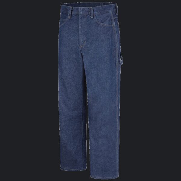 Men's Extended Sizes Flame Resistant Pre-Washed Denim Dungaree Thumbnail