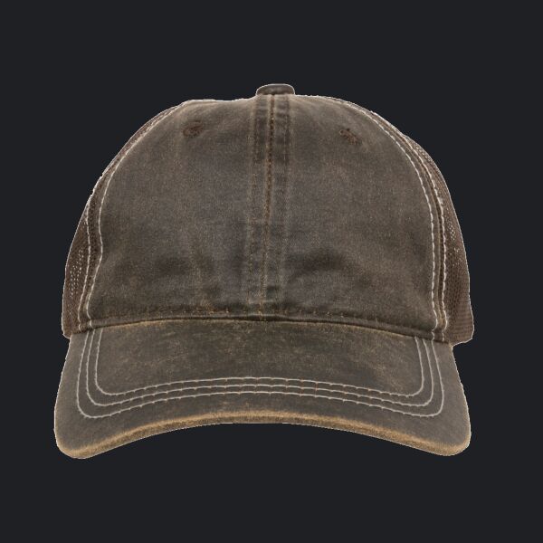 Weathered Cotton Mesh Back Cap Thumbnail