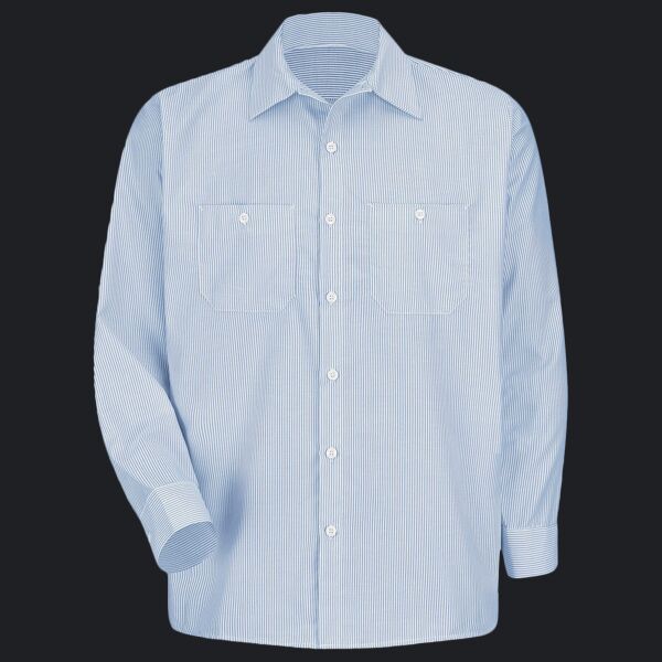 Men's Tall Industrial Stripe Work Shirt Thumbnail