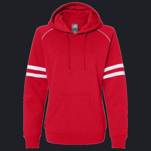 Women's Varsity Fleece Piped Hooded Sweatshirt Thumbnail