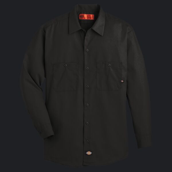 Men's Tall Industrial Long Sleeve Work Shirt Thumbnail